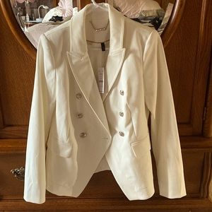 Sz 8 Blazer 6 silver buttons never worn looks needs mended price to sell as is